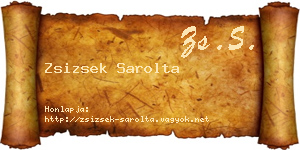 Zsizsek Sarolta névjegykártya